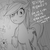 Size: 800x800 | Tagged: safe, artist:wookylee, applejack, big macintosh, earth pony, pony, g4, korean, male, monochrome, sketch, solo, stallion, translation request