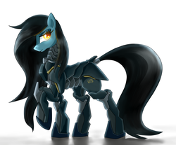 Size: 2471x2048 | Tagged: safe, artist:nekokevin, oc, oc only, oc:05, pony, robot, robot pony, high res, solo