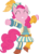 Size: 6128x8556 | Tagged: dead source, safe, artist:pink1ejack, pinkie pie, earth pony, pony, dungeons and discords, g4, my little pony: friendship is magic, absurd resolution, bard, bard pie, bipedal, clothes, eyes closed, fantasy class, female, happy, raised leg, roleplaying, simple background, solo, transparent background, vector
