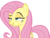 Size: 3993x3000 | Tagged: safe, artist:uponia, fluttershy, dungeons and discords, g4, my little pony: friendship is magic, .svg available, female, high res, raised eyebrow, simple background, smiling, smirk, smug, solo, teasing, transparent background, vector