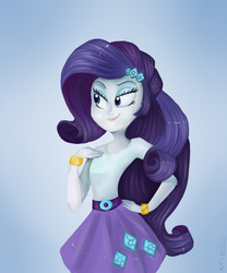 Size: 1500x1800 | Tagged: safe, artist:vvils, rarity, equestria girls, g4, female, smiling, solo