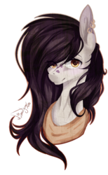 Size: 701x1138 | Tagged: safe, artist:lunastyczna, oc, oc only, bust, portrait