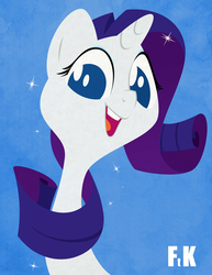 Size: 2074x2687 | Tagged: safe, artist:fluttershythekind, rarity, g4, female, looking at you, open mouth, solo