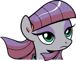 Size: 1863x1500 | Tagged: safe, artist:leapingriver, derpibooru exclusive, idw, maud pie, earth pony, pony, g4, bust, female, portrait, simple background, solo, transparent background, vector, windswept mane