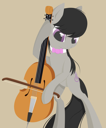 Size: 4432x5324 | Tagged: safe, artist:styroponyworks, artist:theotherdash, octavia melody, g4, absurd resolution, cello, female, musical instrument, simple background, solo