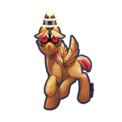 Size: 3000x3000 | Tagged: safe, artist:bean-sprouts, hoothoot, crossover, high res, pokémon, ponified, simple background, solo, transparent background