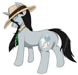 Size: 783x750 | Tagged: safe, artist:pi9o, oc, oc only, oc:fortune, pony, unicorn, hat, solo