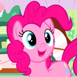 Size: 440x440 | Tagged: safe, screencap, pinkie pie, earth pony, pony, g4, no second prances, adorable face, cropped, cute, diapinkes, female, mare, open mouth, solo