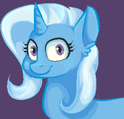 Size: 300x288 | Tagged: safe, artist:whale, trixie, pony, unicorn, g4, female, mare, pixel art, smiling, solo