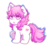 Size: 750x699 | Tagged: safe, artist:reisar, sweetheart, earth pony, pony, g1, my little pony tales, :o, chibi, female, raised hoof, simple background, solo, transparent background