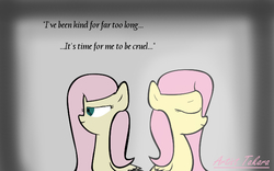 Size: 640x400 | Tagged: safe, artist:takarapov, fluttershy, pony pov series, g4, fluttercruel