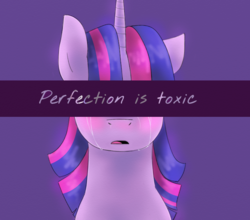 Size: 748x659 | Tagged: safe, artist:amber flicker, twilight sparkle, g4, crying, female, perfect, perfectionism, perfectionist, positive ponies, solo, truth