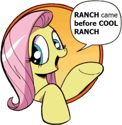 Size: 421x431 | Tagged: safe, idw, fluttershy, friendship is magic #3, g4, my little pony: friendship is magic (idw), bad advice fluttershy, cboyardee, dilbert, dilbertposting, exploitable meme, female, meme, solo