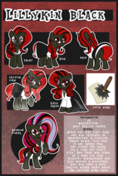 Size: 4038x5971 | Tagged: safe, artist:xwhitedreamsx, oc, oc only, oc:lillykin black, crystal pony, pony, absurd resolution, clothes, crystallized, dress, rainbow power, rainbow power-ified, reference sheet, solo