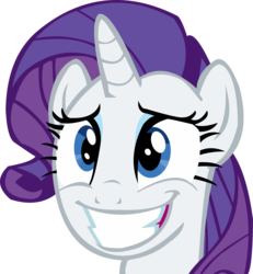 Size: 10860x11737 | Tagged: safe, artist:cyanlightning, rarity, g4, the gift of the maud pie, absurd resolution, bust, female, grin, nervous, nervous smile, portrait, simple background, smiling, solo, transparent background, vector