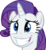 Size: 10860x11737 | Tagged: safe, artist:cyanlightning, rarity, g4, my little pony: friendship is magic, the gift of the maud pie, absurd resolution, bust, female, grin, nervous, nervous smile, portrait, simple background, smiling, solo, transparent background, vector