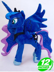 Size: 374x500 | Tagged: safe, artist:onlyfactory, princess luna, g4, 12 inches, bootleg, irl, photo, plushie, solo