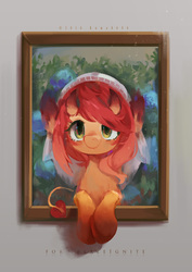 Size: 1000x1415 | Tagged: safe, artist:kuma8696, oc, oc only, manticore, pony, painting, solo