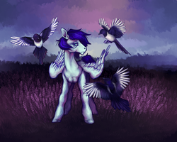 Size: 2500x2000 | Tagged: safe, artist:queerny, soarin', magpie, pony, g4, high res, sad, skinny, thin