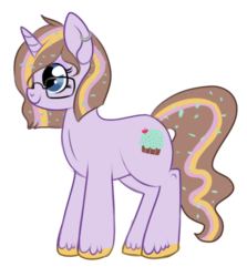 Size: 437x491 | Tagged: safe, artist:lulubell, oc, oc only, oc:sweetcream frosting, pony, unicorn, female, mare, simple background, solo, transparent background