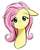 Size: 817x1024 | Tagged: safe, artist:jovalic, fluttershy, pony, g4, bust, female, floppy ears, looking at you, portrait, simple background, solo