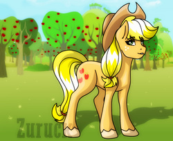 Size: 1332x1080 | Tagged: safe, artist:ciderpunk, artist:zuruck, derpibooru exclusive, applejack, g4, sweet apple acres