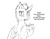 Size: 1280x989 | Tagged: safe, artist:silfoe, oc, oc only, oc:pterus, bat pony, pony, other royal book, royal sketchbook, adopted offspring, apple, black and white, dialogue, eating, fangs, food, grayscale, looking at you, monochrome, parent:princess luna, parent:twilight sparkle, parents:twiluna, simple background, sketch, speech bubble, white background