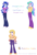 Size: 898x1314 | Tagged: safe, artist:prettycelestia, princess celestia, princess luna, principal celestia, vice principal luna, oc, oc:headmistress sundown, equestria girls, g4, ethereal hair, fusion, fusion:lunestia, fusion:princess celestia, fusion:princess luna, fusion:principal celestia, fusion:vice principal luna, royal sisters, siblings, simple background, sisters, white background