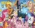 Size: 1345x1070 | Tagged: safe, artist:tony fleecs, idw, official comic, apple bloom, applejack, fluttershy, pinkie pie, rainbow dash, rarity, scootaloo, sweetie belle, twilight sparkle, alicorn, bird, butterfly, earth pony, pegasus, pony, unicorn, friendship is magic #45, g4, ponies of dark water, spoiler:comic, broom, cropped, cutie mark crusaders, female, filly, flower, foal, magic, magic aura, mane six, mare, mouth hold, quantum leap (tv series), sweeping, sweepsweepsweep, telekinesis, theater, twilight sparkle (alicorn)