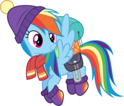 Size: 5000x4277 | Tagged: safe, artist:dashiesparkle, rainbow dash, dungeons and discords, g4, .svg available, absurd resolution, clothes, female, inkscape, ponyscape, simple background, solo, transparent background, vector, winter outfit
