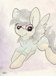 Size: 675x918 | Tagged: safe, artist:slightlyshade, daring do, g4, female, solo, traditional art