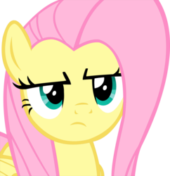 Size: 10987x11334 | Tagged: safe, artist:cyanlightning, fluttershy, flutter brutter, g4, absurd resolution, angry, female, simple background, solo, transparent background, vector