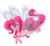 Size: 3000x2738 | Tagged: safe, artist:madacon, pinkie pie, breezie, g4, breezie pie, breeziefied, chest fluff, cute, diapinkes, ear fluff, female, high res, newbie artist training grounds, open mouth, simple background, solo, transformed, transparent background