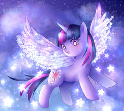 Size: 1112x996 | Tagged: safe, artist:scruffypoop, twilight sparkle, alicorn, pony, g4, magical mystery cure, my little pony: friendship is magic, female, open mouth, scene interpretation, solo, twilight sparkle (alicorn), wide eyes