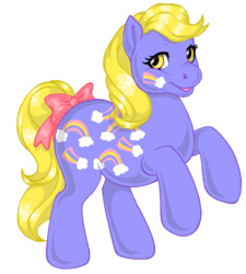 Size: 900x1000 | Tagged: safe, artist:socialbutter, merriweather (g1), g1, female, solo, twice as fancy ponies