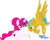 Size: 3627x2903 | Tagged: safe, artist:xwhitedreamsx, oc, oc only, pegasus, pony, unicorn, drawing, high res, simple background, transparent background