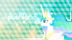 Size: 1920x1080 | Tagged: safe, artist:90sigma, artist:pwnagespartan, princess celestia, alicorn, pony, g4, boxes, bubble, side shot, signature, solo, vector, wallpaper