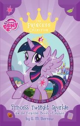 Size: 317x500 | Tagged: safe, twilight sparkle, alicorn, pony, g4, my little pony princess collection, my little pony: princess twilight sparkle and the forgotten books of autumn, official, book, book cover, cover, female, g.m. berrow, merchandise, my little pony logo, solo, special face, stock vector, twilight sparkle (alicorn), twilight's castle