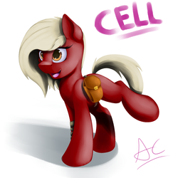Size: 1600x1600 | Tagged: safe, artist:ac-whiteraven, oc, oc only, oc:cell, pony, solo