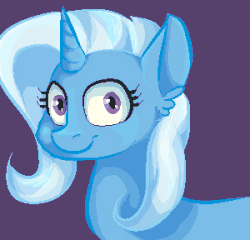 Size: 300x288 | Tagged: safe, artist:whale, trixie, pony, unicorn, g4, animated, female, mare, pixel art, solo