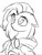 Size: 301x392 | Tagged: safe, artist:aureai-sketches, pegasus, pony, female, looking up, mare, simple background, sketch, solo, white background