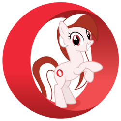 Size: 3500x3500 | Tagged: safe, artist:masem, oc, oc:opera, pony, .ai available, browser ponies, high res, opera (browser), ponified, simple background, transparent background, vector
