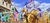 Size: 3500x1643 | Tagged: safe, artist:1jaz, oc, oc only, oc:blitzstar, oc:bolt striker, griffon, armor, commission, crowd, guard, guardsmare, open mouth, parade, raised hoof, royal guard, siblings, signature