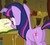 Size: 693x618 | Tagged: safe, screencap, twilight sparkle, pony, unicorn, bridle gossip, g4, my little pony: friendship is magic, butt, cropped, female, mare, plot, solo, twilight flopple, unicorn twilight