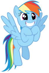 Size: 7000x10400 | Tagged: safe, artist:tardifice, rainbow dash, g4, stranger than fan fiction, absurd resolution, cute, dashabetes, excited, female, floating, photoshop, simple background, solo, transparent background, vector