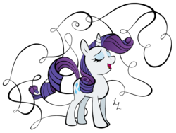 Size: 800x602 | Tagged: safe, artist:luckylines, rarity, pony, unicorn, g4, eyes closed, female, open mouth, simple background, solo, transparent background