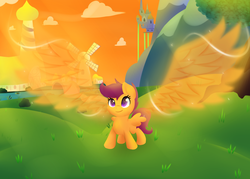 Size: 2800x2000 | Tagged: safe, artist:moondreamer16, scootaloo, g4, female, high res, solo