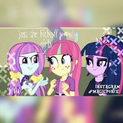 Size: 480x480 | Tagged: safe, artist:gouhlsrule, sci-twi, sour sweet, sunny flare, twilight sparkle, equestria girls, g4, alternate universe, ponytail