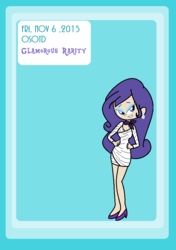 Size: 630x896 | Tagged: safe, artist:obeliskgirljohanny, rarity, human, g4, female, humanized, solo