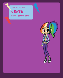 Size: 788x972 | Tagged: safe, artist:obeliskgirljohanny, rainbow dash, g4, female, lipstick, solo